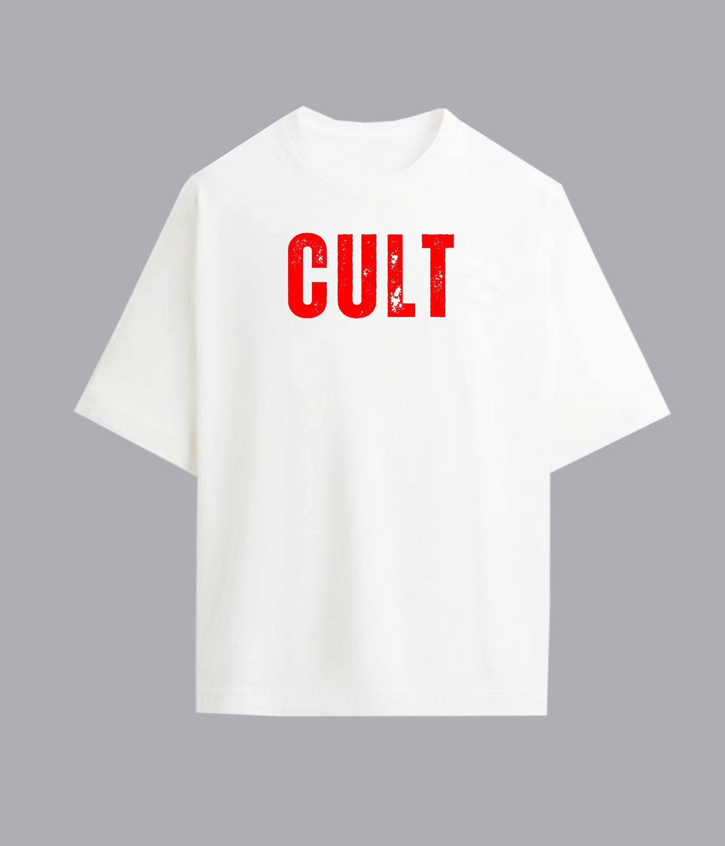 Cult white Unisex Oversized Tee