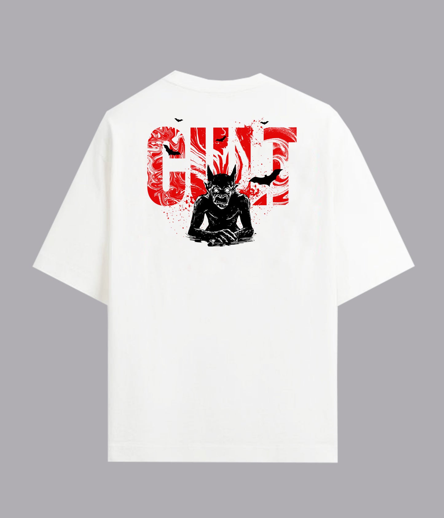 Cult white Unisex Oversized Tee