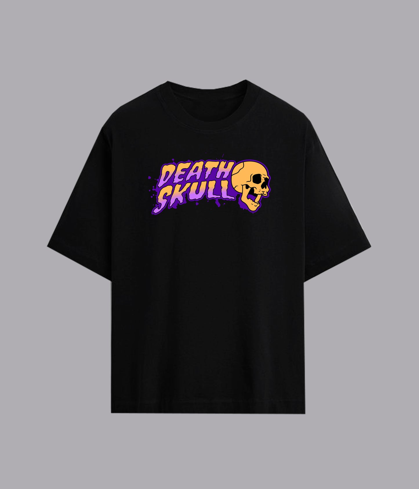 Death Skull Black Oversized tee