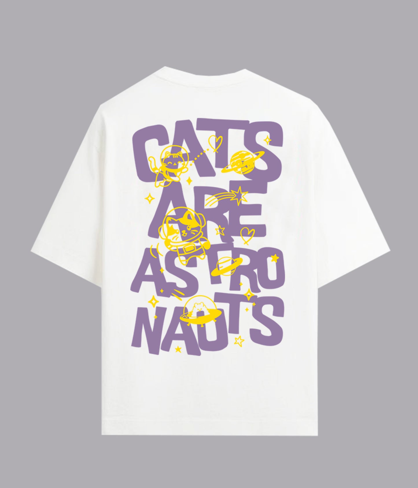 Cat White Oversized