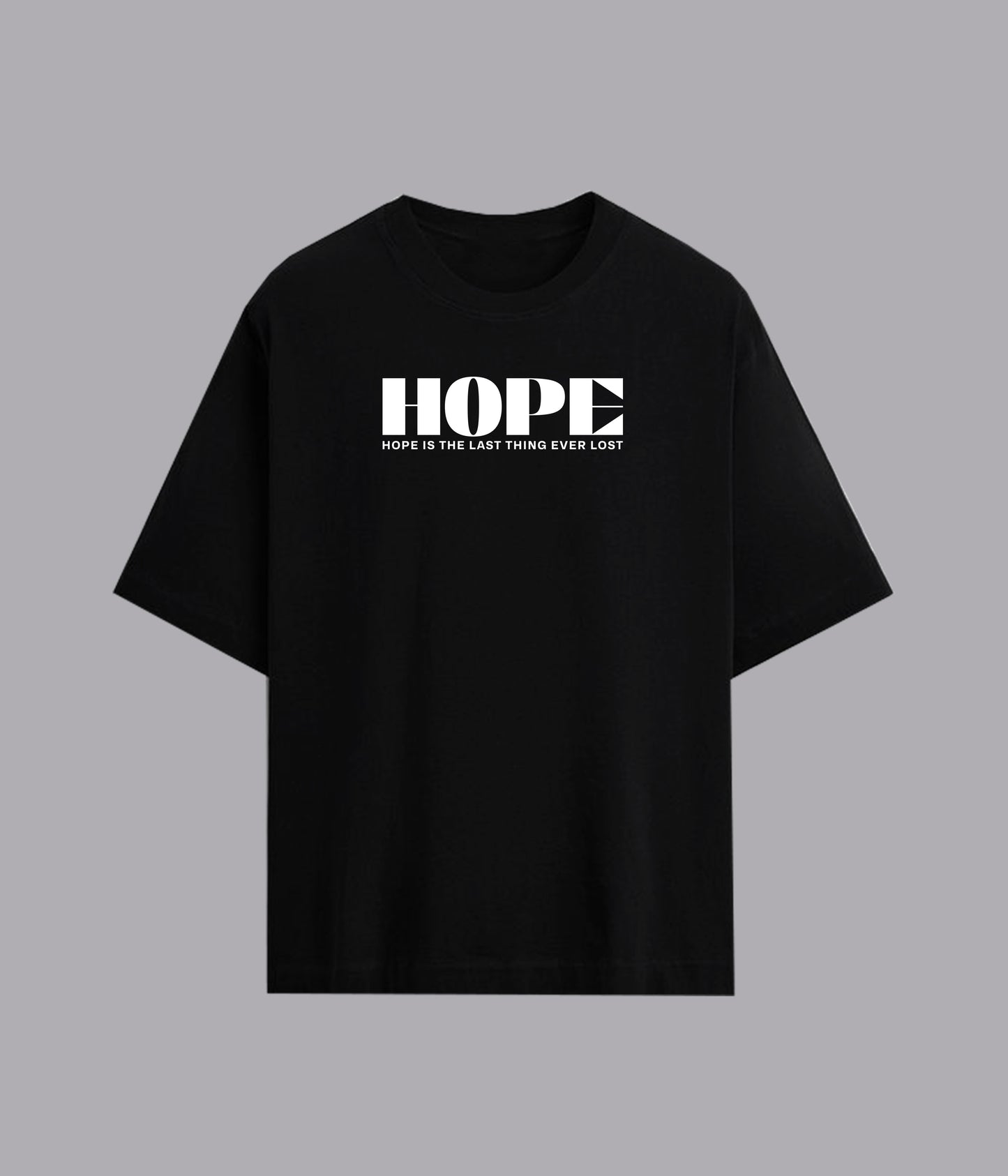 Hope Black Oversized Tee