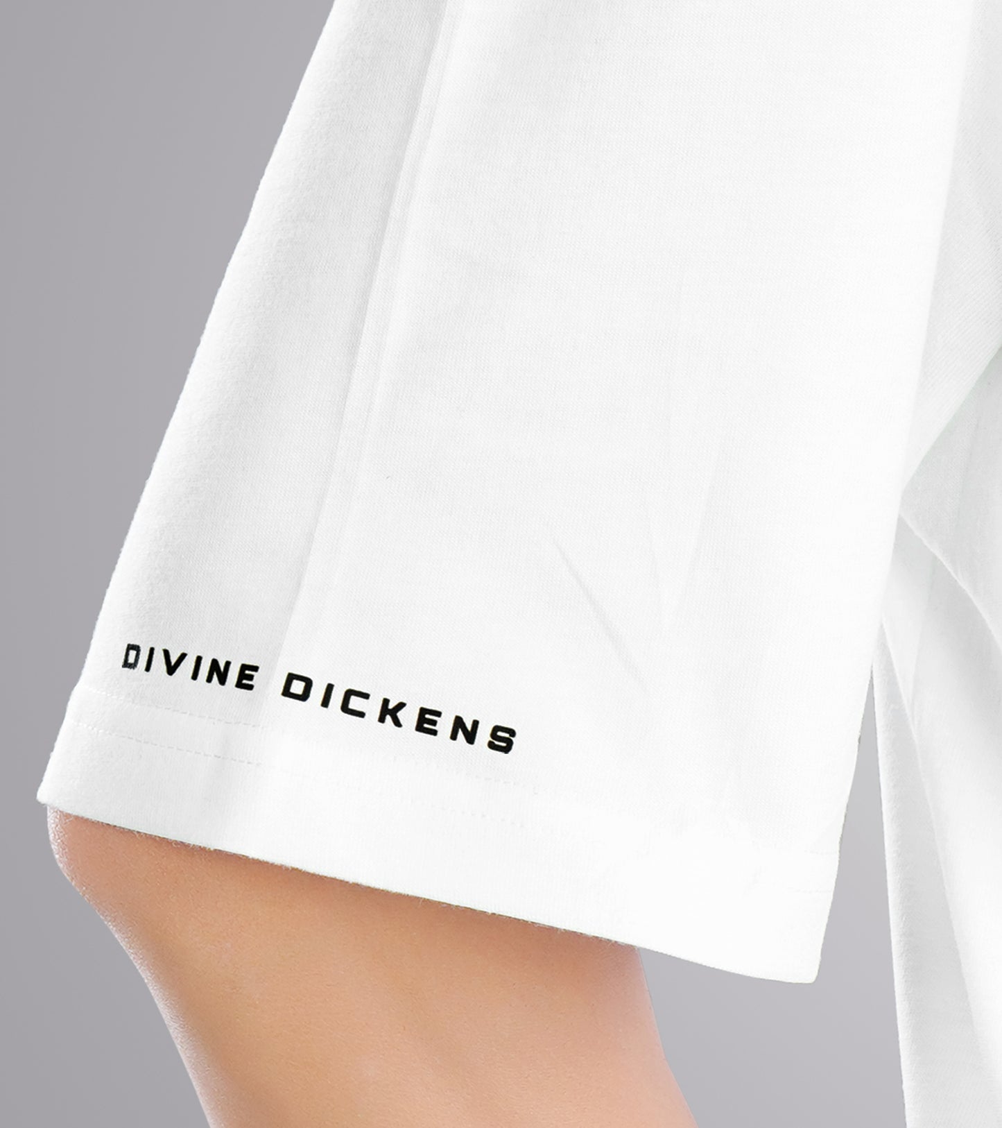 Divine dickens White Oversized Tee