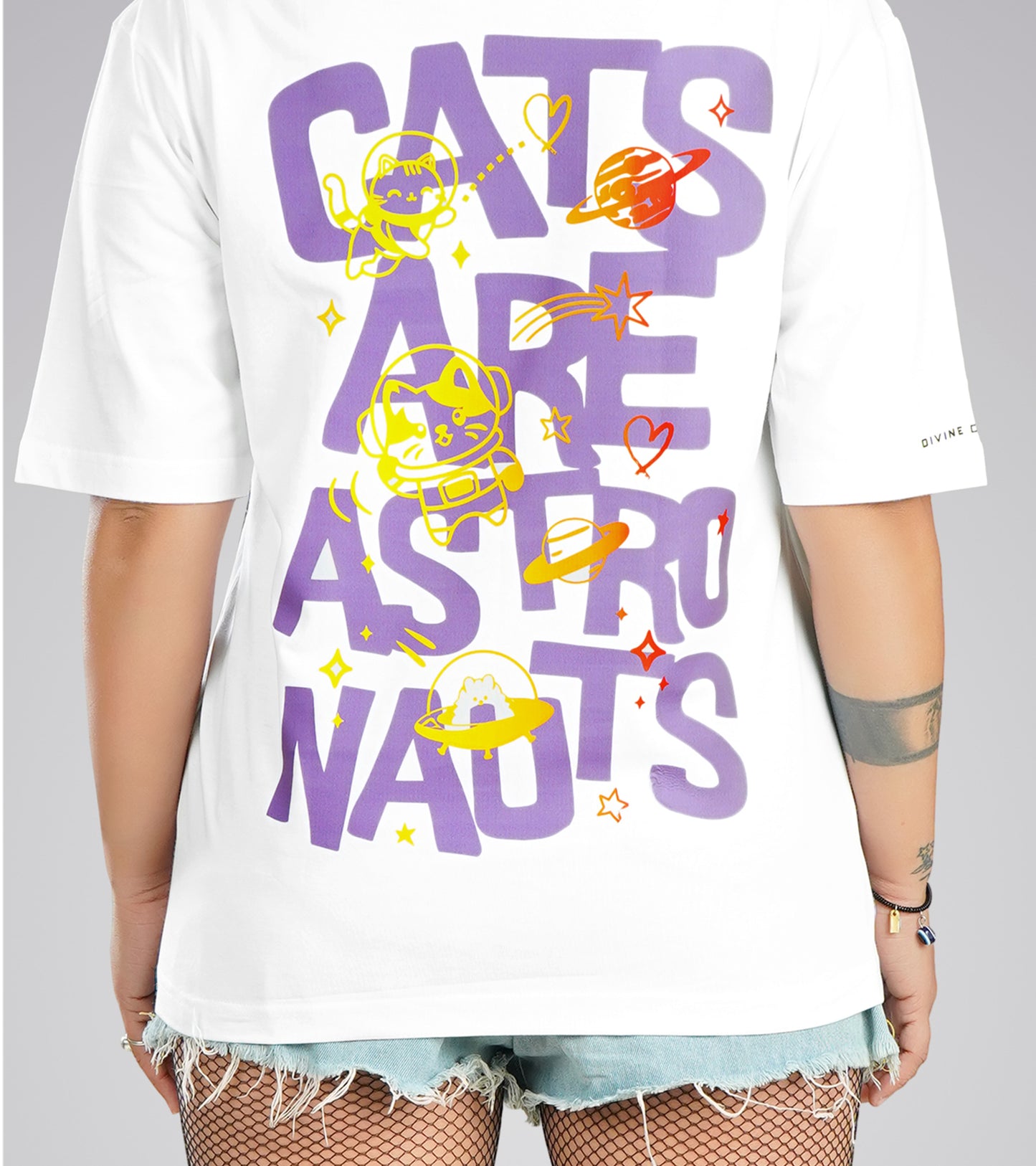 Cat White Oversized